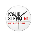 KV HD Street  Wall Clocks