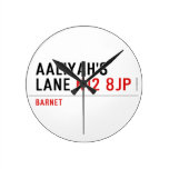 Aaliyah's  Lane  Wall Clocks
