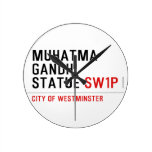 muhatma gandhi statue  Wall Clocks