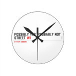 Possibly yes, probably not  Street  Wall Clocks