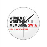 women of world war II memorial  Wall Clocks