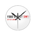 Food street  Wall Clocks