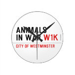 animals in war  Wall Clocks