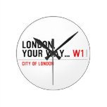 London, your way...  Wall Clocks