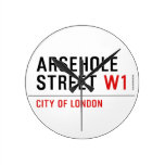 Arsehole Street  Wall Clocks