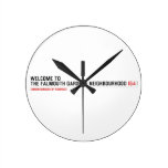 Welcome to  the Falmouth Gardens NEighbourhood  Wall Clocks
