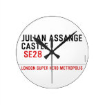 JULIAN ASSANGE CASTLE    Wall Clocks