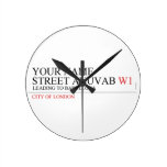 Your Name Street anuvab  Wall Clocks