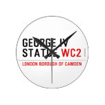 george iv statue  Wall Clocks