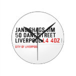 JANE SHAGS JIM 50 DANE STREET LIVERPOOL  Wall Clocks