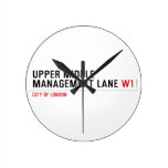 Upper Middle Management Lane  Wall Clocks