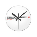Designated Shitting Street  Wall Clocks