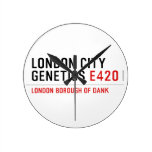 LONDON city genetics  Wall Clocks