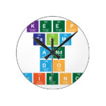 Keep
 Calm
 and
 Do
 Science  Wall Clocks