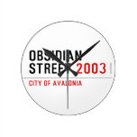 Obsidian Street  Wall Clocks