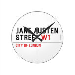 Jane Austen Street  Wall Clocks