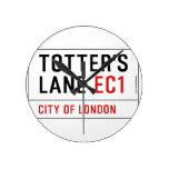 totter's  lane  Wall Clocks