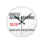CASTLE  JULIAN ASSANGE    Wall Clocks