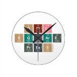 Owl
 Square
 Press  Wall Clocks