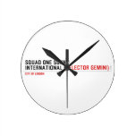 SQUAD ONE SOUND INTERNATIONAL  Wall Clocks