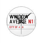 Window Avenue  Wall Clocks
