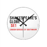 Shakespeare's globe   Wall Clocks