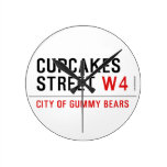 cupcakes Street  Wall Clocks