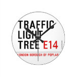 traffic light tree  Wall Clocks