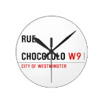 Rue  chocololo  Wall Clocks