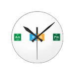am vs pm  Wall Clocks