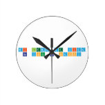 MI LEMA DE VIDA 
 BE YOU BE HAPPY  Wall Clocks