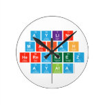 AYLINE
 MARIAH
 HERNANDEZ
 AYALA  Wall Clocks