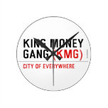 King Money Gang  Wall Clocks