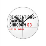 Re-creations- Damian  Chrobak  Wall Clocks