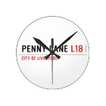 penny lane  Wall Clocks
