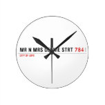 Mr n Mrs Dennie strt  Wall Clocks