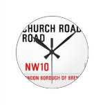 CHURCH ROAD ROAD      Wall Clocks