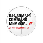 raf bomber command memorial  Wall Clocks