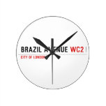 Brazil Avenue  Wall Clocks
