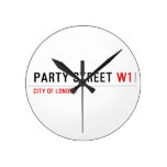 Party street  Wall Clocks