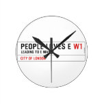 PEOPLE LOVES E  Wall Clocks