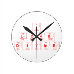 I
 LOVE 
 DIVINE  Wall Clocks