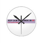 Keep Calm And Leondre On  Wall Clocks