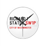 richard i statue  Wall Clocks