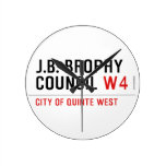 J.B. BROPHY COUNCIL  Wall Clocks
