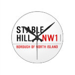 stable hill 4  Wall Clocks