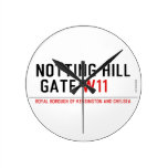 notting hill  gate  Wall Clocks