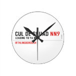 Cul De Squad  Wall Clocks