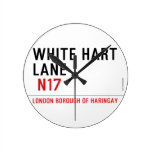 white hart lane   Wall Clocks