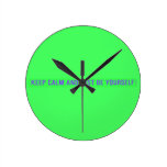 keep calm and just be yourself  Wall Clocks